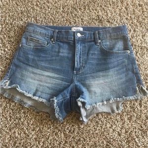 Pistola high waist stretch shorts. Size 30. Side slit hem.